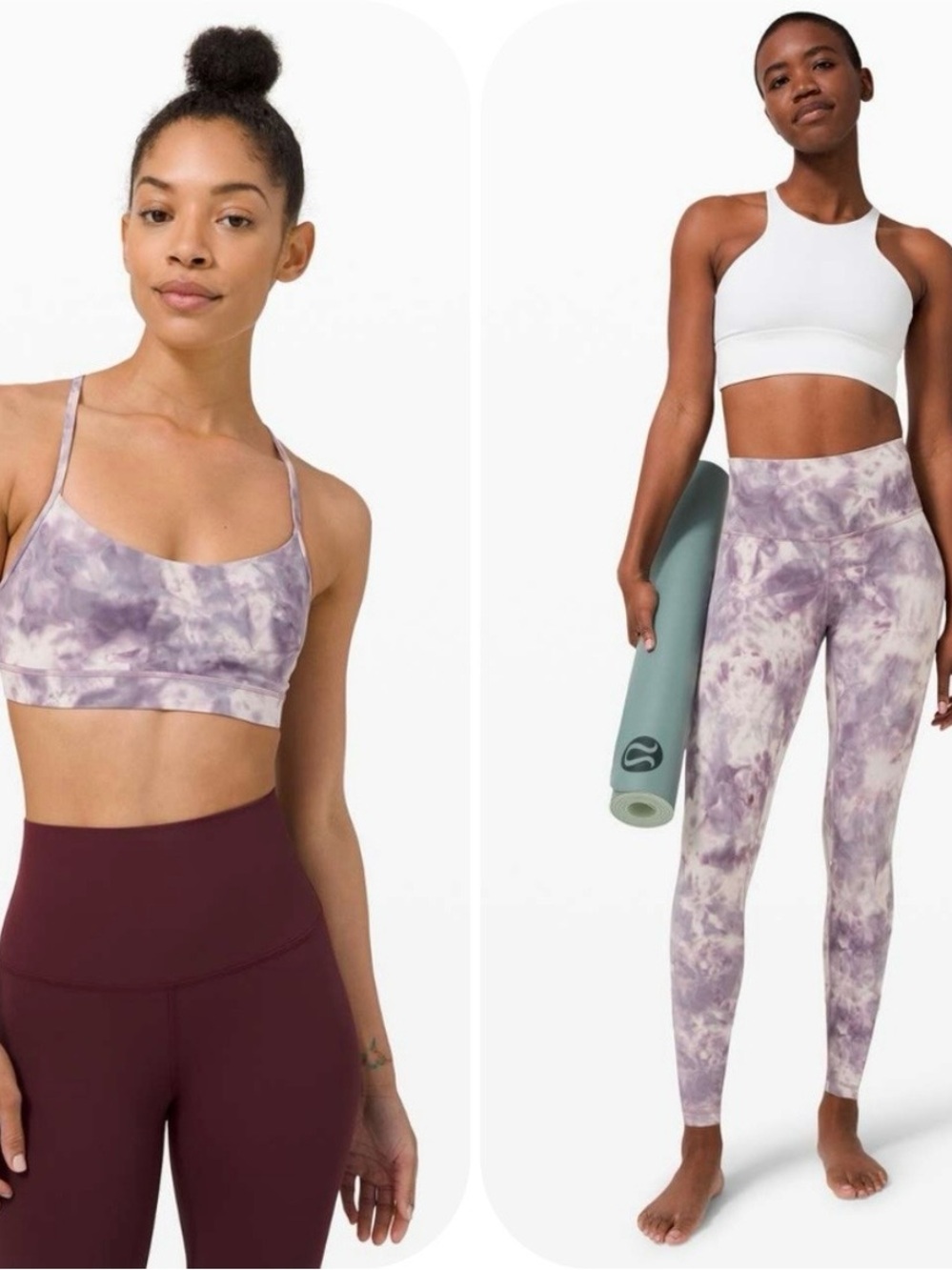 Lululemon Align MATCHING SET in Diamond Dye Pink Bliss (Bra 10 + Leggings 6)